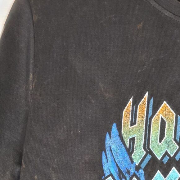 Large Womens Harley Davidson Tee Bleach Wash Neon - Picture 6 of 12